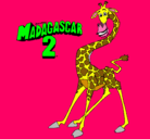 Dibujo Madagascar 2 Melman pintado por pattyesqg