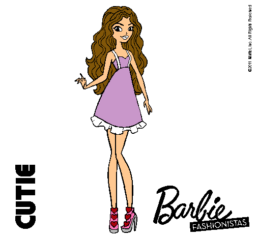 Dibujo Barbie Fashionista 3 pintado por Nerea1999