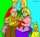 Dibujo Familia pintado por amca