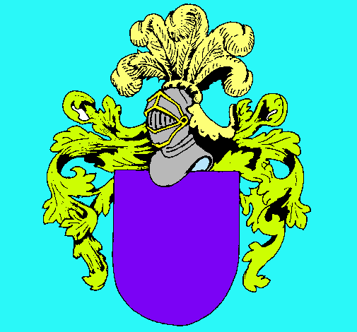 Escudo de armas y casco