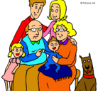 Dibujo Familia pintado por camen
