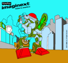 Dibujo Imaginext 4 pintado por HUGOGAONA