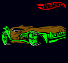 Dibujo Hot Wheels 3 pintado por raso