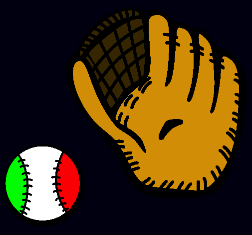 Guante y bola de béisbol