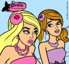 Dibujo Barbie y su amiga pintado por ANNYLETHY