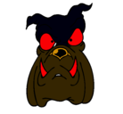Dibujo Bull dog II pintado por terri