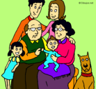 Dibujo Familia pintado por wilfo