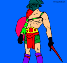 Dibujo Gladiador pintado por hjhbnn