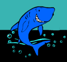 Dibujo Tiburón pintado por gorrybn,jtt