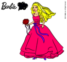 Dibujo Barbie vestida de novia pintado por Mariina