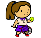 Dibujo Chica tenista pintado por AliciaBell