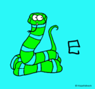 Dibujo Serpiente pintado por davib