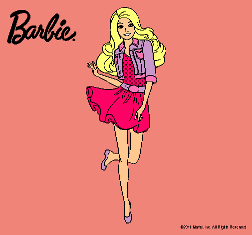 Dibujo Barbie informal pintado por Thiiaree