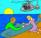 Dibujo Rescate ballena pintado por Nicu