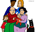 Dibujo Familia pintado por kjxhhjjcjckk