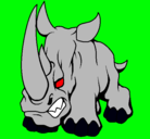 Dibujo Rinoceronte II pintado por rinoseronte