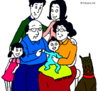 Dibujo Familia pintado por olmedo 