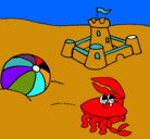 Dibujo Playa 2 pintado por jhyoiet