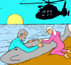 Dibujo Rescate ballena pintado por 123JOSE2546