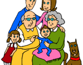 Dibujo Familia pintado por asdf