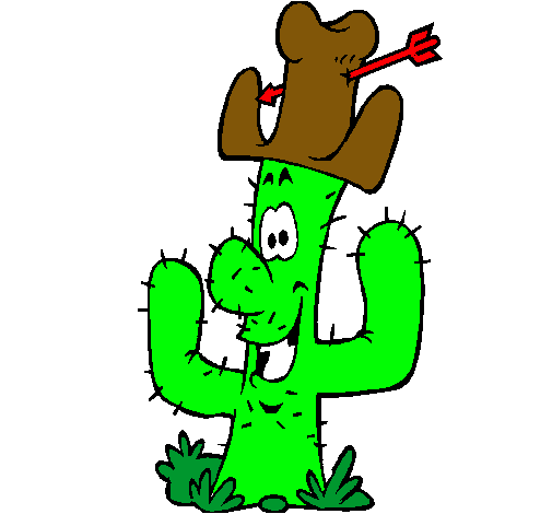 Cactus con sombrero