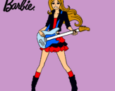 Dibujo Barbie guitarrista pintado por Ainhoa_11