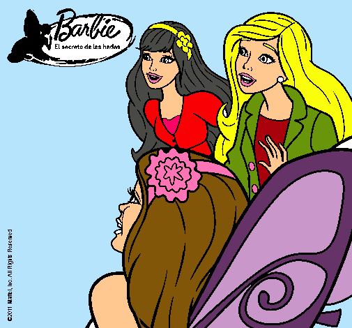 Barbie y sus amigas sorprendidas