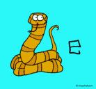 Dibujo Serpiente pintado por animalword