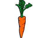 Dibujo zanahoria pintado por lucaaaaaaaa