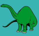 Dibujo Braquiosaurio II pintado por animalword