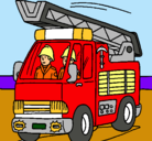 Dibujo Coche de Bomberos pintado por ARTHUR