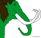 Dibujo Mamut pintado por mamut