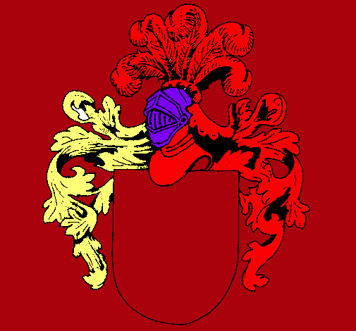 Escudo de armas y casco