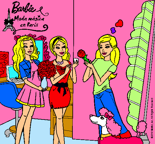 Barbie de compras con sus amigas