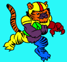Dibujo Jugador tigre pintado por Daniel2006