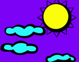 Dibujo Sol y nubes 2 pintado por yuneily