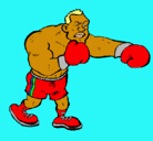 Dibujo Boxeador pintado por bocxeo