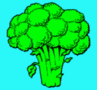 Dibujo Brócoli pintado por nknknknknknk