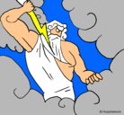 Dibujo Dios Zeus pintado por javiguay
