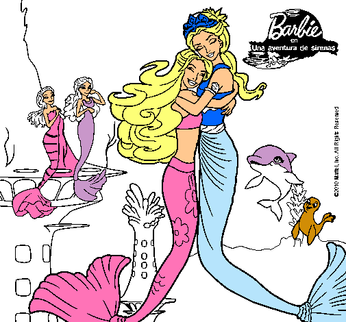 Barbie sirena y la reina sirena