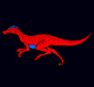 Dibujo Velociraptor pintado por Neymar