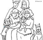 Dibujo Familia pintado por moiseshs