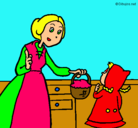 Dibujo Caperucita roja 2 pintado por princesss