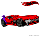 Dibujo Hot Wheels 3 pintado por cacita