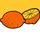 Dibujo limón pintado por narnaja