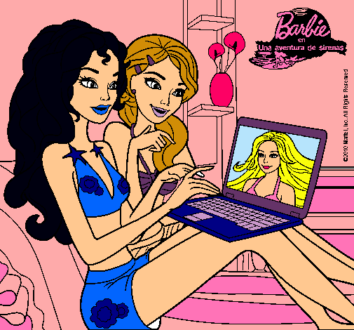 Barbie chateando