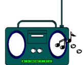 Dibujo Radio cassette 2 pintado por jegy