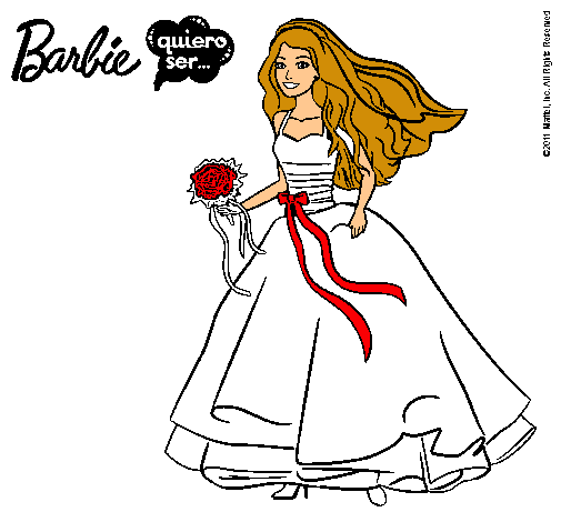 Barbie vestida de novia