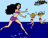 Dibujo Barbie de regreso a la playa pintado por Amadix