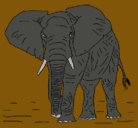 Dibujo Elefante pintado por 54g54fr4dfs4